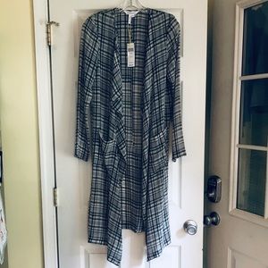 NWT BCBG Sheer Duster XS